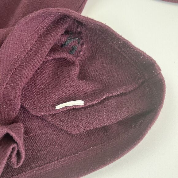 Desigual Patchwork Shawl Neck Pullover Sweater S Burgundy Cottagecore - Picture 13 of 16